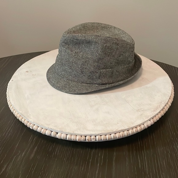 Linen and viscose gray hat - Picture 1 of 7